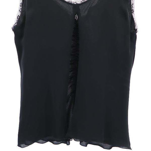 Armani Collezioni Шелковая майка 44 Серия Черный Крой и шитье Застежка-молния сзади Женская Б/у