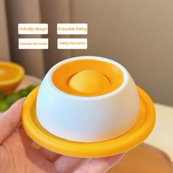 Миска для лизания для питомцев, диспенсер для жидкого лакомства, лизательный мяч для собак, нескользящая миска-медленееда с вращающимся шариком