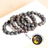 Natural Flame Stone Beaded Bracelet Men Women Powerful Chakra Yooperlite Fire Stone Energy Meditation Fengshui Bangle Jewelry