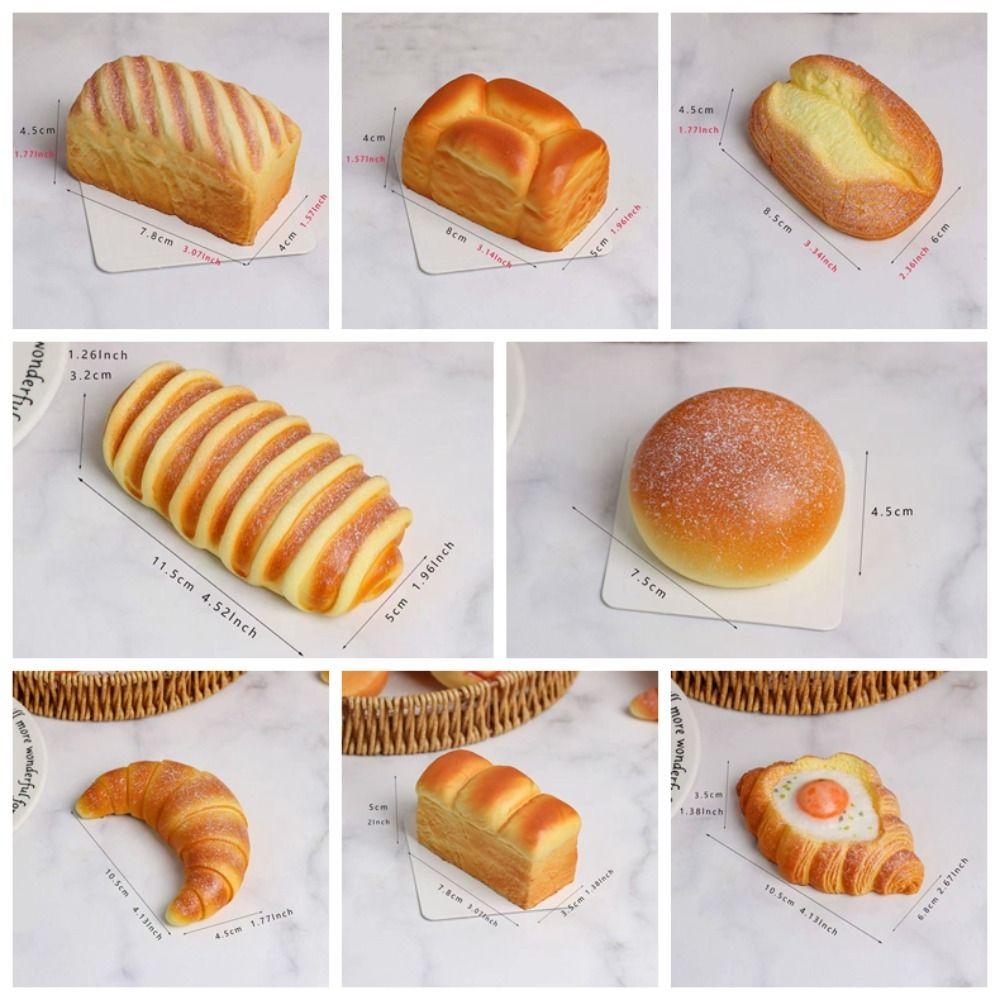 Toast Cake Simulation Bread Squeeze Toy Stretch Squeezing Bread Slow Rebound Toy Adult