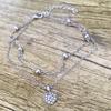Women Heart Diamond Anklets Foot Chain Beach Jewelry