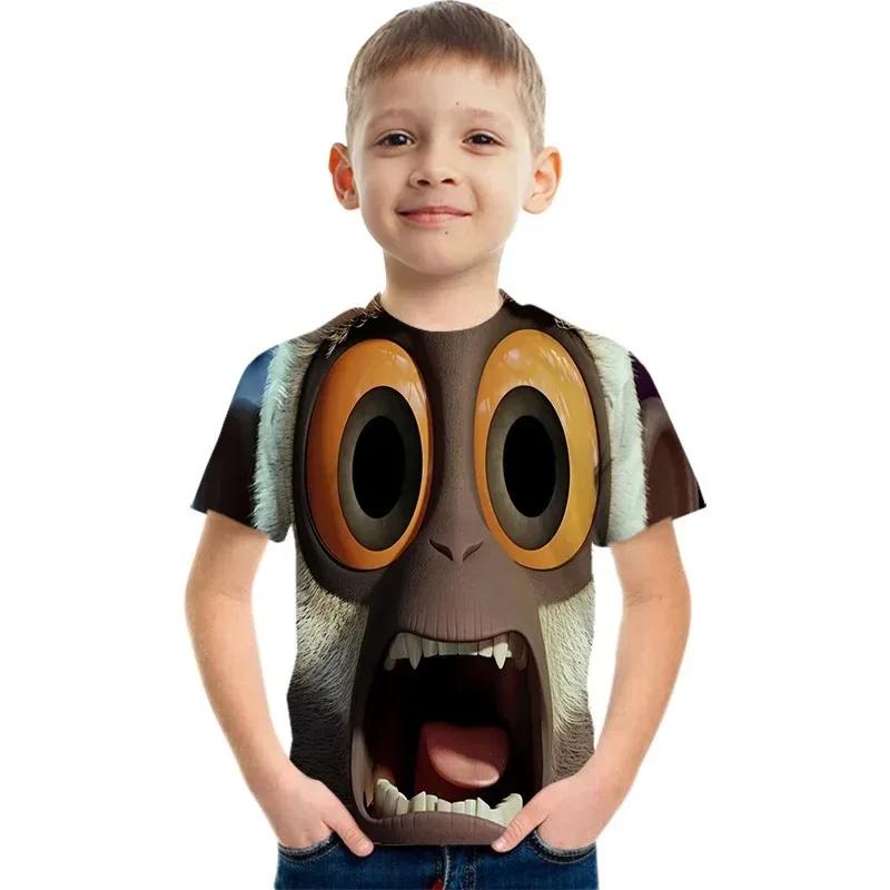 Футболки с 3d принтом «Солнечный медведь гризли», летняя забавная одежда, топ для маленьких мальчиков и девочек-подростков, рождественские футболки с леммингами, топы Camisetas