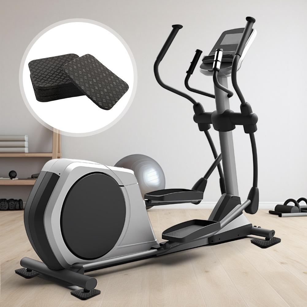 6 шт. Силиконовые коврики для беговой дорожки Коврики для беговой дорожки Многоцелевые коврики для тренажеров Снижение шума для ходьбы, беговой дорожки, велотренажера