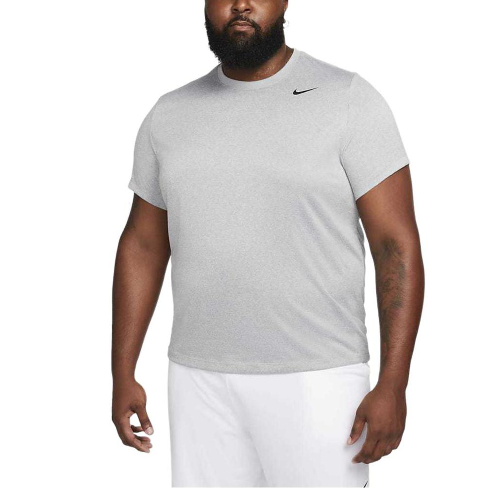 Nike Футболка с круглым вырезом и принтом логотипа, мужские топы, серая, DX0989-063