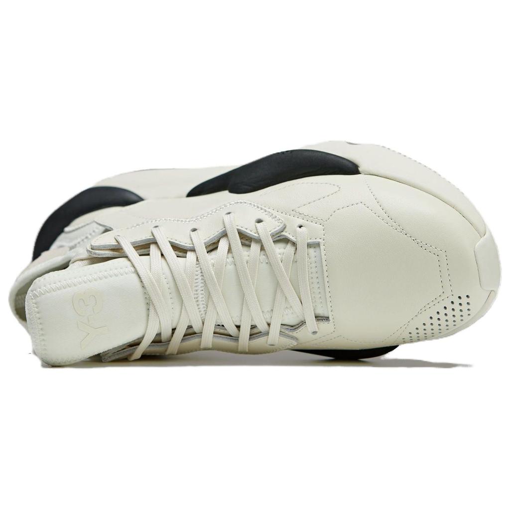 adidas Y-3 Kaiwa кремово-черные унисекс-кеды кремово-белые с оттенком белого IG4057