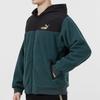 Puma МУЖСКИЕ ВЕЛЮРОВЫЕ КУРТКИ НА ЗИМУ ЗЕЛЕНЫЕ С КАПЮШОНОМ УМЕРЕННЫЕ 848253-80