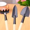 Wooden Handle Digging Weeding Multifunctional Bonsai Tools Shovel Garden Shovel Small Rake Spade