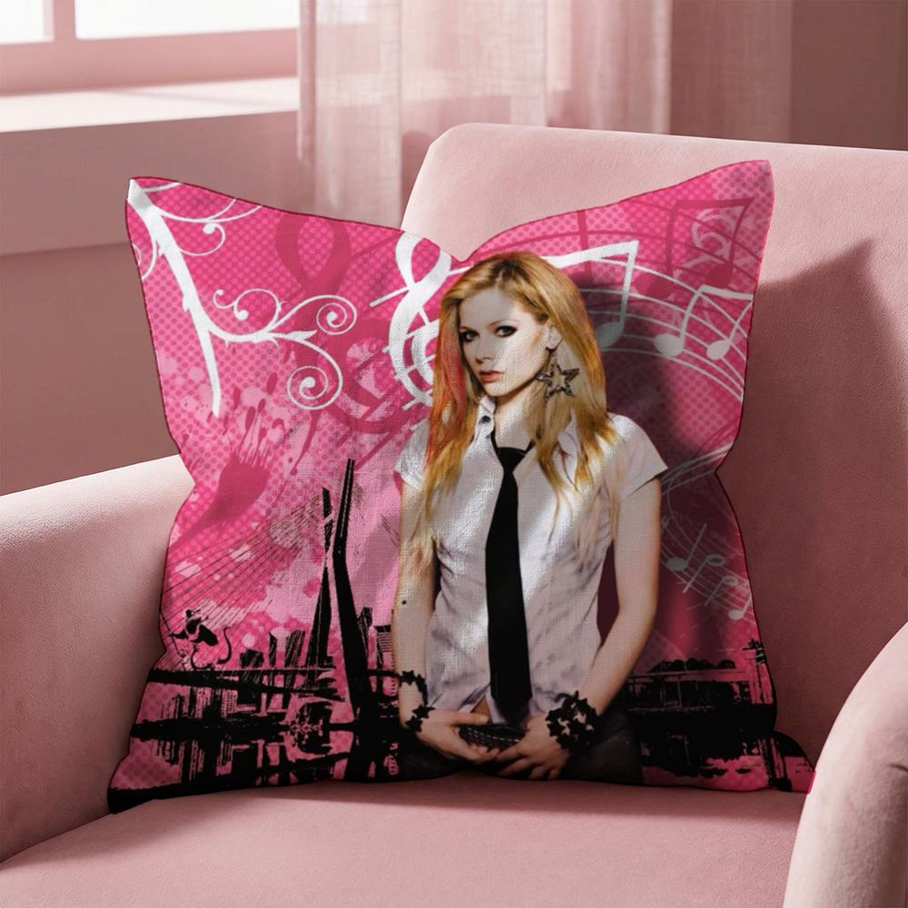 A-Avril Ramona Lavigne Наволочка для подушки Многоцелевая наволочка для дома и автомобиля - Двусторонняя, Мягкая и Прочная для ежедневного использования