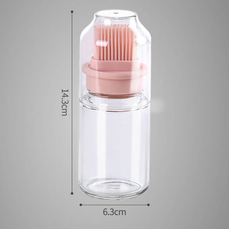 Кухонная масляная щетка, силиконовая щетка с бутылкой, блинная, устойчивая к высоким температурам, безволосая интегрированная щетка для выпечки, пищевая щетка, формы для выпечки