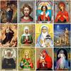 DIY Religion Icon 5D Diamond Painting Full Round Drill Cartoon Diamond Embroidery Mosaic Cross Stitch Gift Wall Art Home Decor