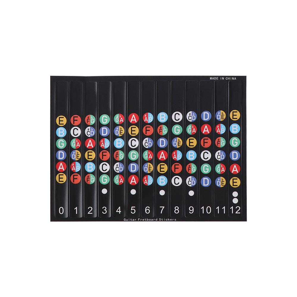Printed Vinyl Paper Guitar Practice Chord Chart Coated Paper Chord Fingering Diagram For Kids