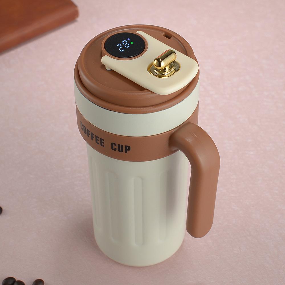 Интеллектуальная вакуумная колба, изоляционная кофейная чашка, портативная посылка для кемпинга, автомобиля, офиса, подарок, домашняя кухня, бутылка для воды, стакан, инструменты