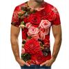 3D T Shirt Man Summer Top Clothing Floral 3D Printing Tees Fashion O Neck T Shirts Men Casual Short Sleeve T Shirts