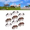 10Pcs Mini Miniature Horse Moss Fairy Garden Figurine Landscape Bonsai Decor
