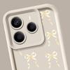 Розовый чехол с принтом банта, противоударный чехол для Xiaomi 14T 13T Poco X7 F6 X6 Pro Redmi Note 14 Pro 13 12 11, силиконовый мягкий защитный чехол для линз из ТПУ, матовый чехол для телефона