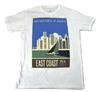 Mumford & Sons Мужская Белая Футболка East Coast 2013 Тур Новая S, 2XL