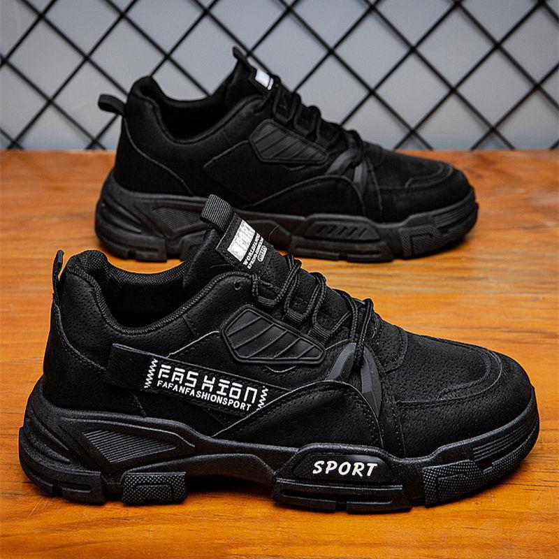 Новые дизайнерские кроссовки из искусственной кожи, мужская обувь на открытом воздухе, повседневная модная мужская прогулочная обувь для отдыха, низкая помощь, платформа на шнуровке, осень