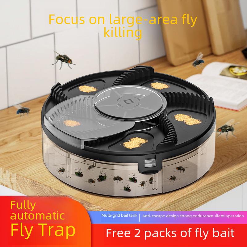 Automatic Rotating Fly Trap: Electric Fly Catcher and Killer for Small Home Appliances