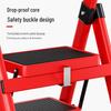 Four-Step Folding Telescopic A-Frame Ladder for Indoor Use