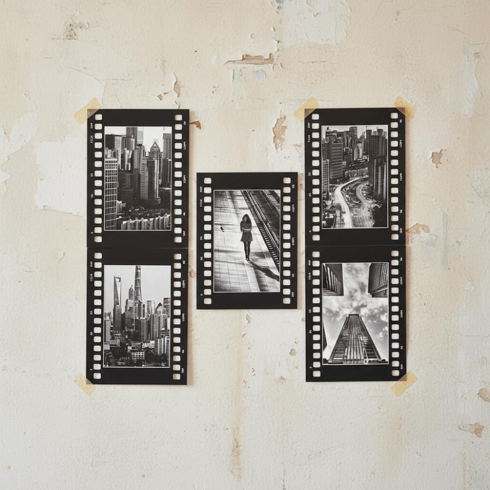 5PCS 6 in/7 in Movie Film Frame Retro Photography Frame Film Paper Photo Frame Photo Display