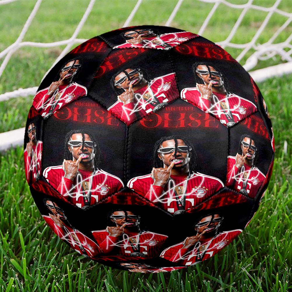 Michael Football Star Size 5 Soccer Balls, Anti-Slip, Protective Football, Outdoor Sport, a Unique Gift Suitable for him/her, Birthdays