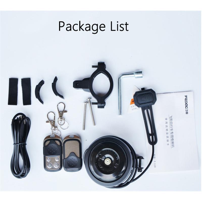 USB Charging Bicycle Bell Electric Horn Alarm Speakers for M365 Motorcycle Scooter MTB Bike Handlebar Safety Anti-theft Alarm