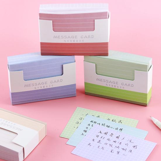 150 шт. Цветные индексные карточки Нелипкие Гладкое письмо Яркий цвет Компактный размер Широкое применение Толстые блокноты для сообщений Индексные флеш-карты Офис