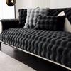 Universal Square Shape Plush Sofa Cover Thicken Rabbit Sofa Towe Winter for Living Room L  Non-slip Sofa Mat Sofa Blanket Couch Cushion