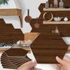 Hexagonal Wood Grain Foam Wall Sticker Kitchen Waterproof Oil-Proof Wallpaper Self-Adhesive Living Room Bathroom Thickened Tile Sticker