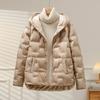 White Duck Down Coat 2024 New Autumn Winter Women Casual Hooded Single Breasted Jacket Fashion Light Puffer Parka Outwear