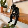 3D Printed Sad Sitting Cowboy Sculpture Melancholy Cowboy Figurine  Unique Holiday Gift