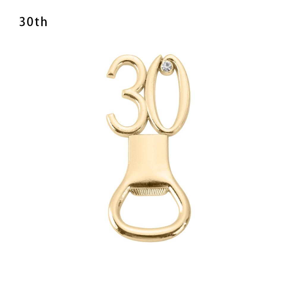 Guest Return Gifts Party Supplies Number shape Age Birthday Bottle Openers Beer Opener Bar Tool