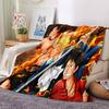 1pc One Piece Adventure flannel Blanket for Super Soft Cute Comfort Blanket for Travel Bedding Couch Sofa Blanket Y8254