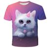 Kawaii Cat 3D Print T Shirt Kids Summer Fashion Casual T-shirt Boy Girl Unisex Children's Clothing Tshirt Girls
