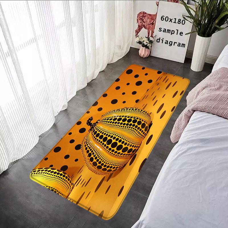 Коврики для прикроватной комнаты с тыквой Коврики для ног Коврик для входа Yayoi Kusama Детский коврик Коврики для ванной Коврик против скольжения Декор для прихожей
