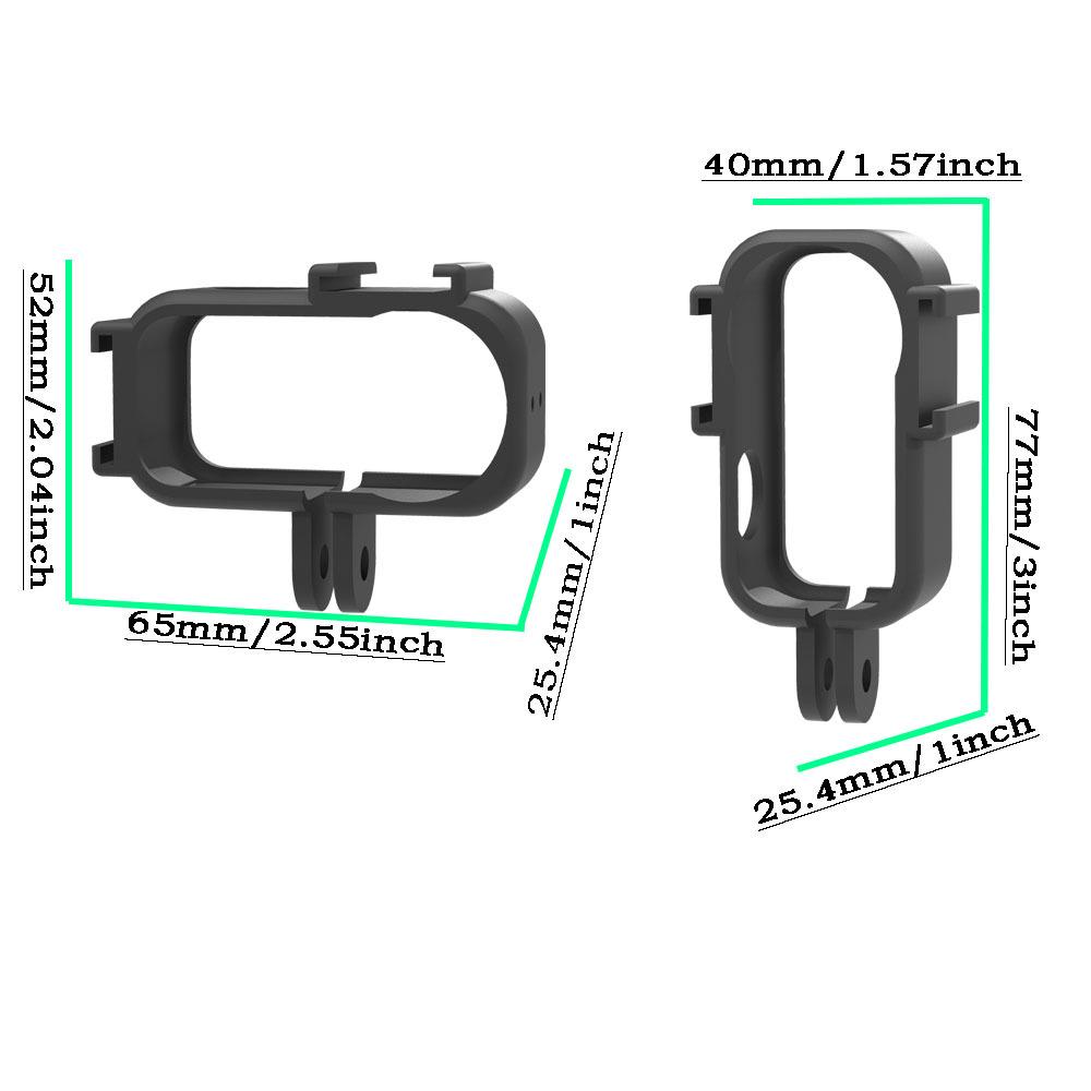 Protective Frame for DJI Osmo Nano Action Camera: Plastic, Horizontal & Vertical Shooting