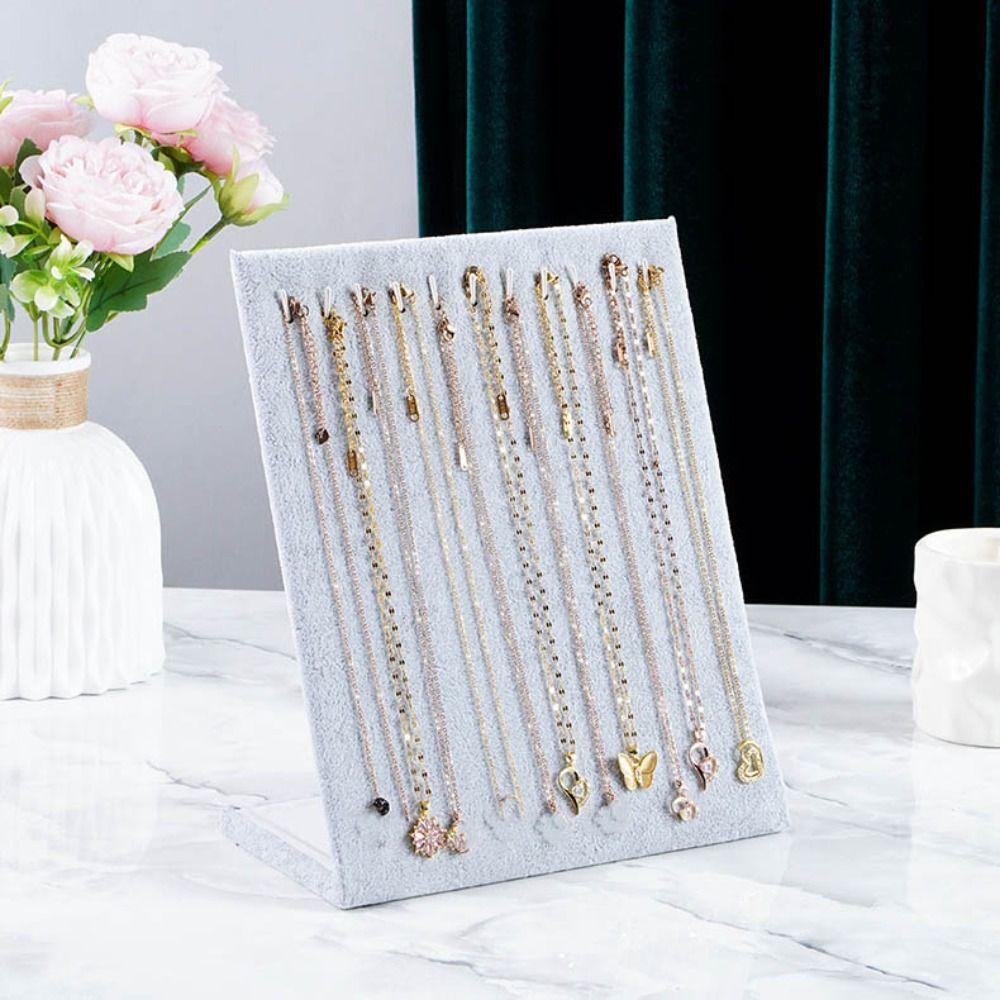 Large Bracelet Display Rack Flannel Jewelry Collection Rack New Necklace Display Shelf