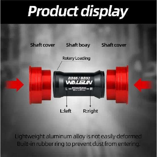 BB86 BB92 Press Fit Bike Bottom Bracket Ceramic BB MTB Road PF4124 PF4130 PF41 41mm 24mm 30mm 29mm Shell bicycle Crank Parts