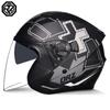ORZ Половинные Мотошлемы Двойные Линзы Скутер Мото Шлем Casco village Езда capacete de moto мотокросс Шлемы
