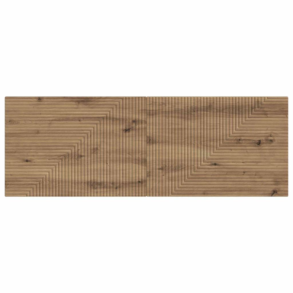 Wall Mounted Headboard HAARLEM Artisan Oak Engineered Wood