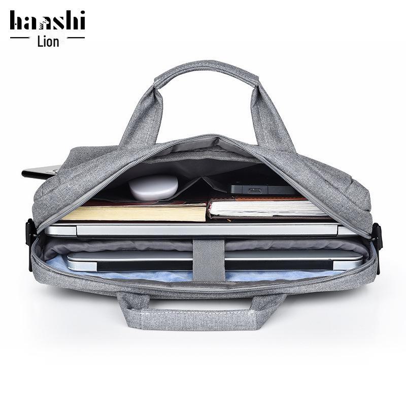 Waterproof Commuter Laptop Bag: Large-Capacity Fashionable Briefcase and Shoulder Bag for Men and Women
