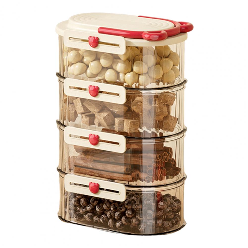 Кухонная полка для специй Герметичные контейнеры для специй Компактный набор для хранения специй с герметичными банками и контейнерами Эффективно организуйте специи