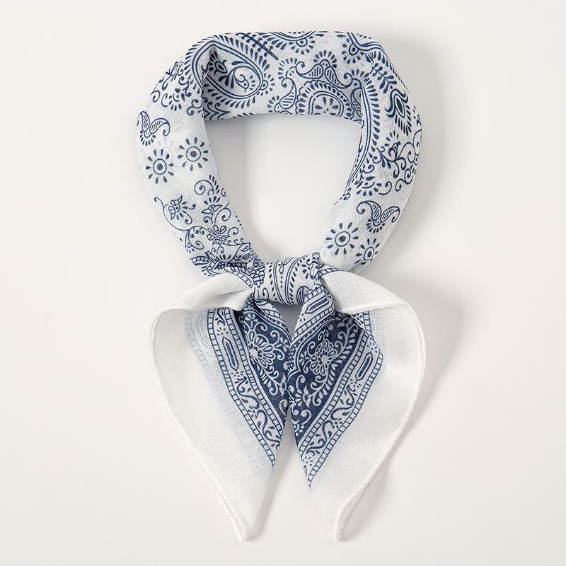 Fashion Paisley Print Cotton Hairbands Scarf Women  New Elagant Bandana Neck Kerchief Head Bands Foulard Female Scarfs