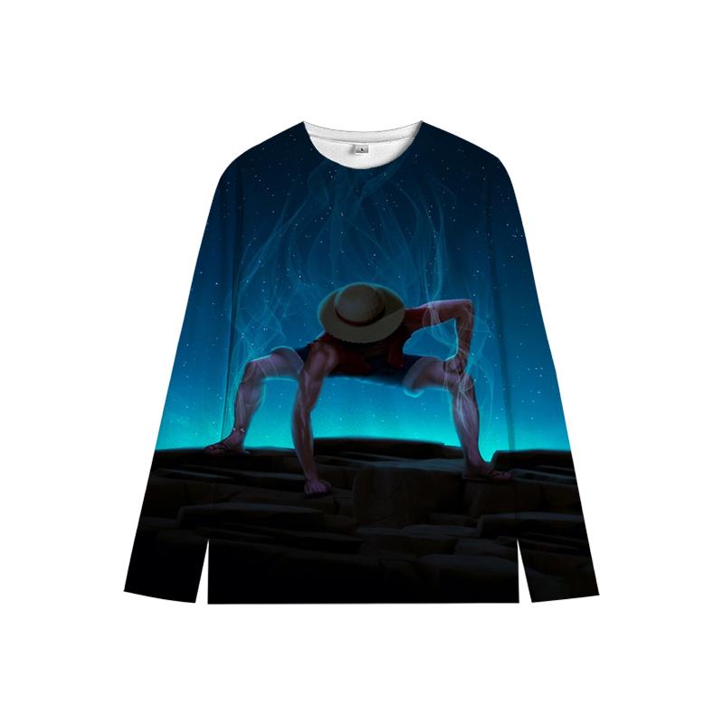 One Piece Luffy свитер Chopper Boys Girls Милая толстовка Zoro Sanji Kids Family Новогодние толстовки с круглым вырезом