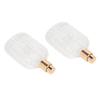 2pcs Glass Perfume Atomizer Bottle Refillable Empty Clear Glass Spray Bottles for Travel 50ml Gold