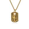 European and American Retro Boat Anchor Titanium Steel Necklace Men's Niche Personality Wave Boat Anchor Stainless Steel Pendant Sweater Chain