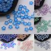 50 шт./лот, 8 мм, матовые градиентные цветные бусины со звездами, чешские стеклянные свободные бусины-разделители для изготовления ювелирных изделий, аксессуары ручной работы «сделай сам»
