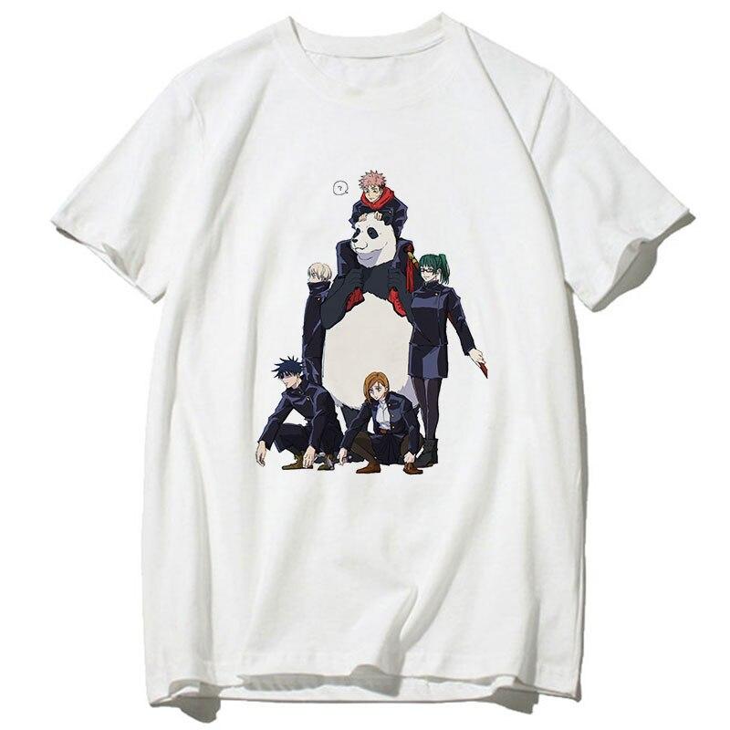 Jujutsu Kaisen Kawaii Графические футболки женские Kawaii летние топы футболка с героями мультфильмов Harajuku японское аниме Ulzzang футболка женская