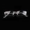 Transparent Presbyopia Reading Glasses Unisex Clear Plastic Fashion Rimless Eyeglasses Resin  High Quality