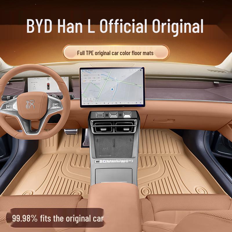 Коврики BYD Han L для TPEDM/EV25: Новые аксессуары для интерьера автомобиля для водителя и пассажира